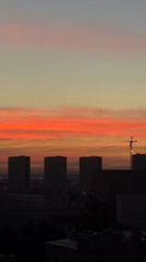 Sunset over Nikolskoye skyline, multiple angles