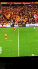 Soccer match viewed on television broadcast