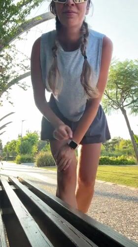 Outdoor warm-up routine in a Fethiye park