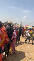 Busy morning market activity captured in Bukuru, Nigeria
