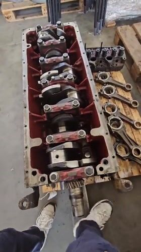 Engine disassembly documented in Karnobat workshop