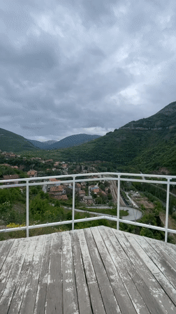 Scenic valley viewpoint documented near Bov, Bulgaria