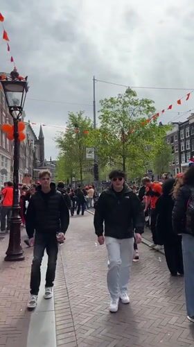 King's Day celebrations draw orange-clad crowds to Amsterdam streets