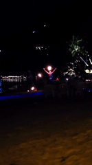 Fire dancers perform evening beach show in Ko Tao
