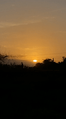 Sunset documented in rural Los Velásquez, Venezuela