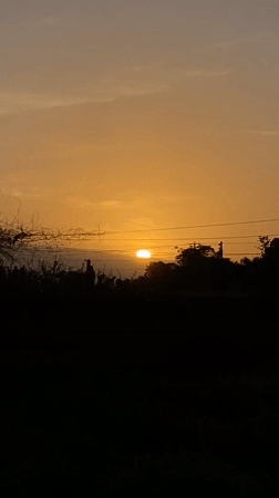 Sunset documented in rural Los Velásquez, Venezuela