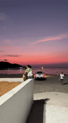 Vibrant sunset scenes captured by witnesses at Patong beach