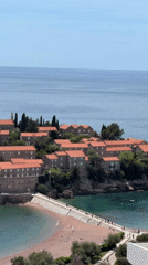 Tourist captures scenic video of Sveti Stefan resort island
