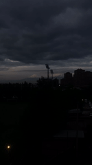 Evening cityscape captured in Yerevan, Armenia