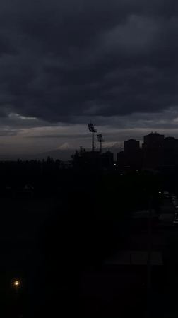 Evening cityscape captured in Yerevan, Armenia