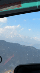 Aerial view captured over Gorakhani Nepal mountains