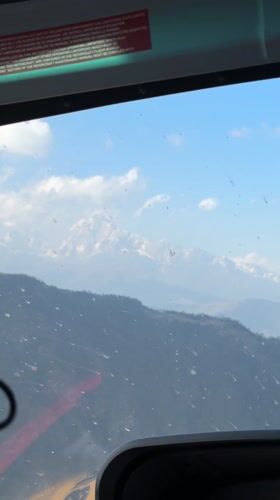 Aerial view captured over Gorakhani Nepal mountains