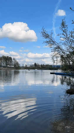 Spring recreation captured around Pargolovo lakes and forests