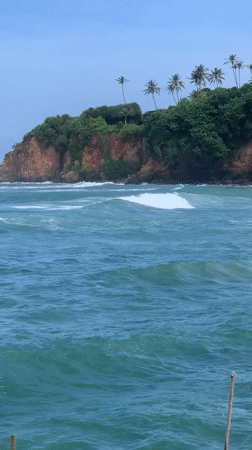 Morning coastal scenes documented along Sri Lanka's southern shore
