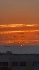 Sunset documented over Atlantic coast in Safi, Morocco