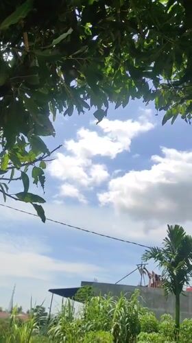Clear sunny day recorded in Lhokseumawe, Indonesia