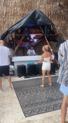 Beach party with DJ and dancing reported in Ban Haad Rin