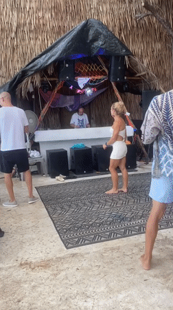 Beach party with DJ and dancing reported in Ban Haad Rin