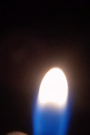 Flame captured on video in Keudekrueng, Indonesia