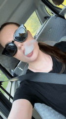 Driver observed vaping in vehicle in Chaykovsky, Russia