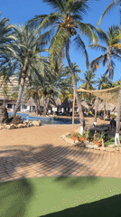 Resort pool area captured on video in Porlamar, Venezuela