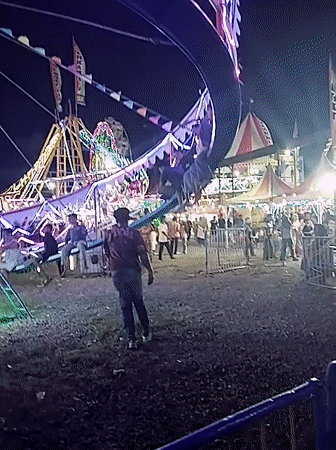 Nighttime carnival draws families to illuminated rides in Sragen