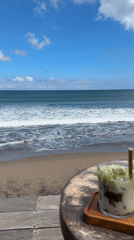 Morning breakfast documented at North Kuta beachside cafe
