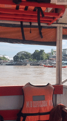 On the Davao River aboard the M/B Espaldon VI ferry