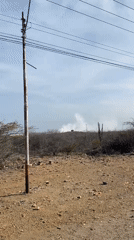 White smoke plume spotted near El Espinal, Venezuela