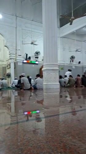 Friday congregation at Lhokseumawe's grand mosque