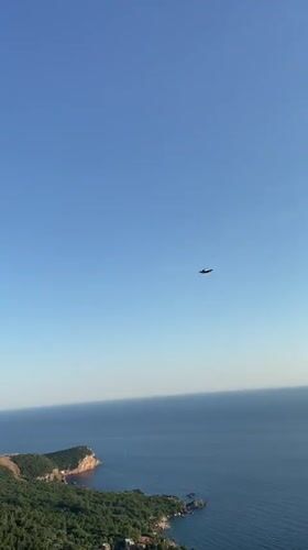 Drone spotted flying over waters near Sveti Stefan coast
