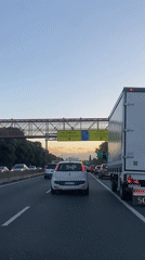 Highway traffic captured on video in Buenos Aires