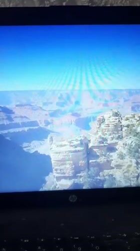 Aerial canyon and desert landscape footage viewed in Kharkiv