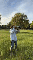 Outdoor photo shoot captured in Spanish countryside field