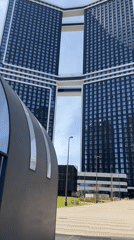Morning scenes documented around modern Khimki residential district