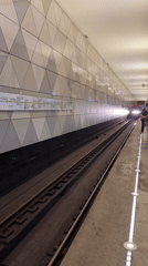 Morning commute captured at Moscow's Zyablikovo metro station