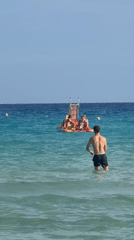 Sunny afternoon beach scene captured at Ayia Napa Cyprus