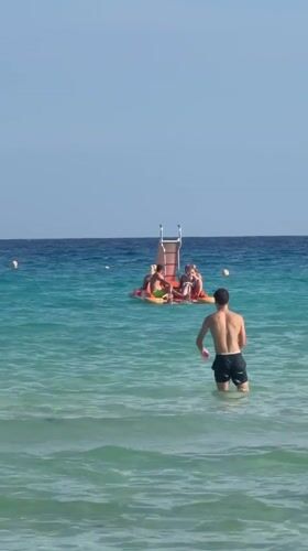 Sunny afternoon beach scene captured at Ayia Napa Cyprus