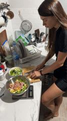 Woman cooks meal in Thai kitchen, car trouble at 7-Eleven