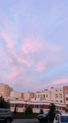 Quiet summer evening in a Navapolatsk residential neighborhood