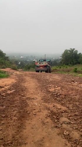 Rural Nigeria landscapes documented during hazy morning hours