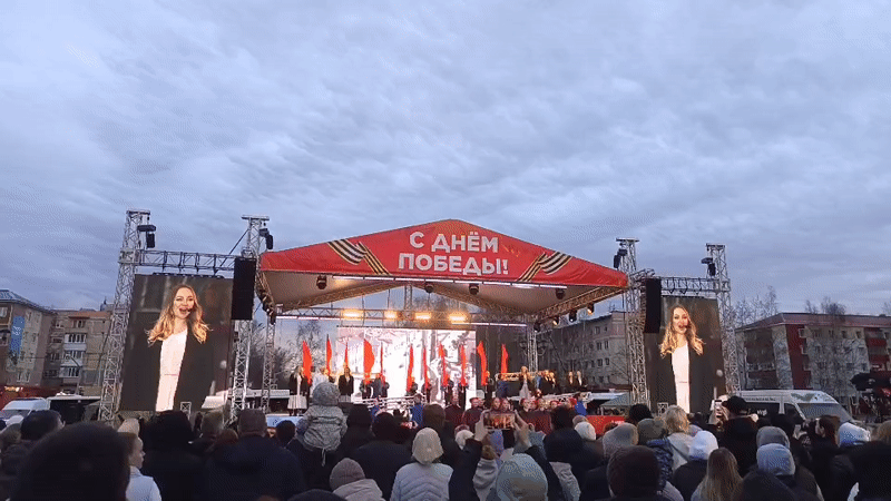 Victory Day celebration draws crowds to Nizhnevartovsk square