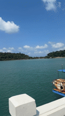 Routine pier activity documented at Baan Bai Lan lighthouse