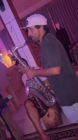 Musicians jam in colorful studio session in Mengwi