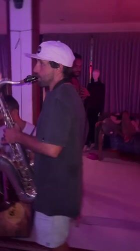 Musicians jam in colorful studio session in Mengwi