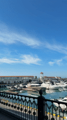 Morning documentation tour of Sochi's waterfront architecture and marina