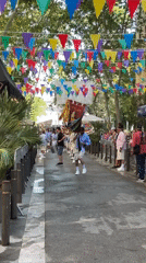 Musicians perform street parade in Barcelona morning