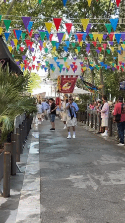 Musicians perform street parade in Barcelona morning