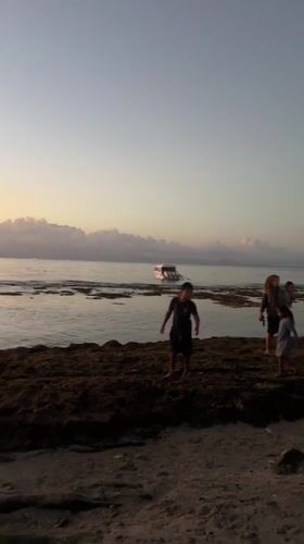 Sunset from multiple angles on Nusa Penida's coastline