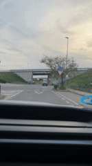 Routine traffic movement captured at Alcolea roundabout during evening commute
